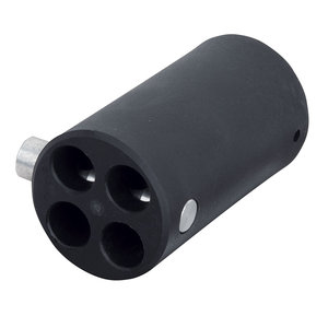 Wentex Pipe and drape 4-weg connector 45,7mm zwart