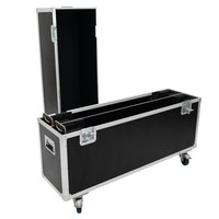 Flightcase 2x LCD ZL50 voor 2 schermen tot 123,5cm breed