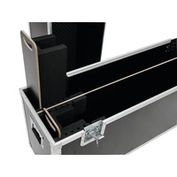 Flightcase 2x LCD ZL50 voor 2 schermen tot 123,5cm breed
