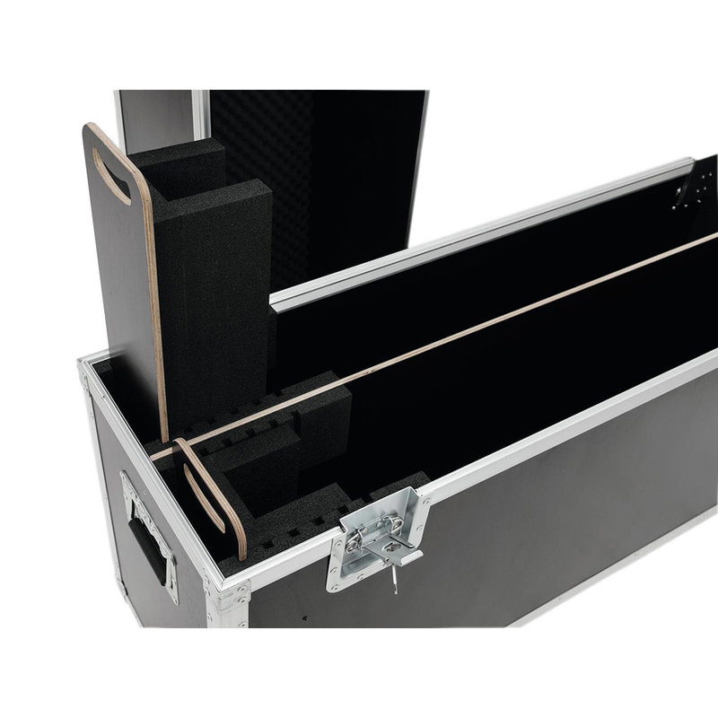 Flightcase 2x LCD ZL50 voor 2 schermen tot 123,5cm breed