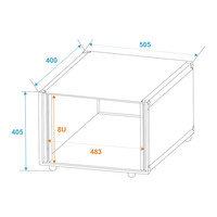 Effect Rack Studio 19 inch rack 8HE