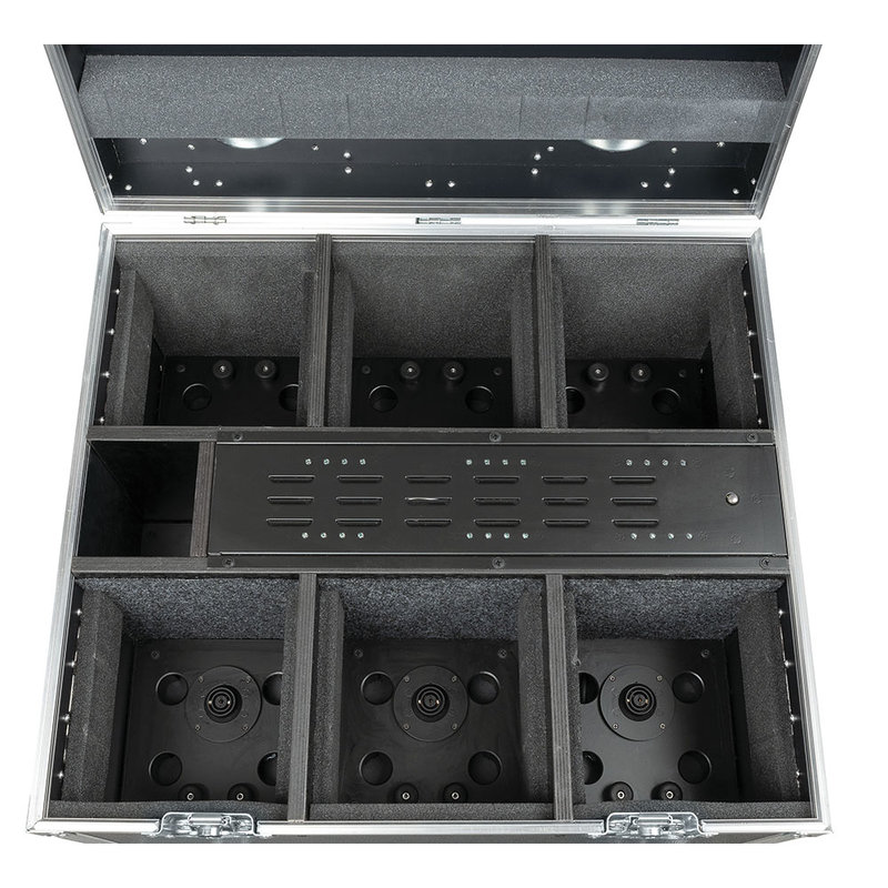 Showtec Eventspot 1600 Q4 set met 6 zwarte spots in flightcase Eventspot 1600 Q4 set met 6 zwarte spots in flightcase