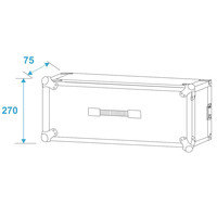 Effect Rack CO DD 19 inch flightcase 5HE 240mm diep