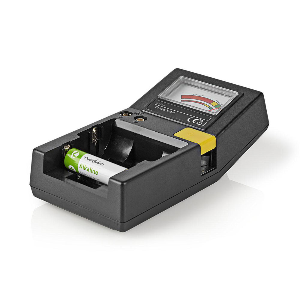 Nedis Batterijtester AAA/AA/C/D/9V/knoopbatterij afbeelding