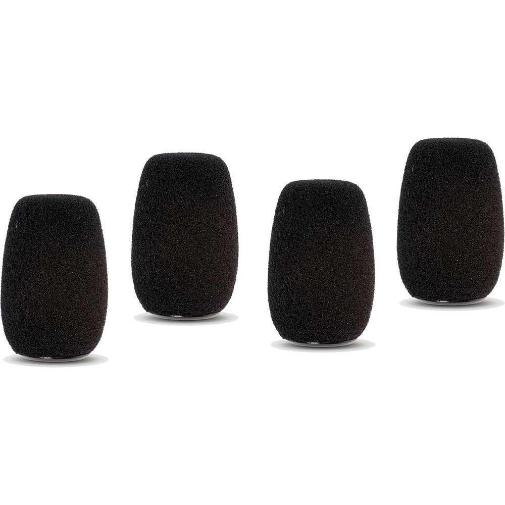 Shure ACVG4WS-B Snap-fit plopkap voor CVG zwanenhals microfoons (4 stuks)
