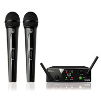 AKG WMS40 Mini 2 dubbele draadloze microfoonset WMS40 Mini 2 dubbele draadloze microfoonset