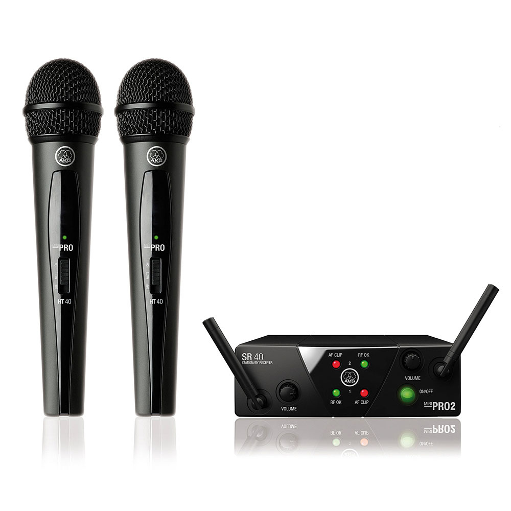 AKG WMS40 Mini 2 dubbele draadloze microfoonset