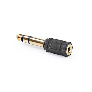 Nedis Stereo-adapter 6,35 naar 3,5 mm verguld Nedis Stereo-adapter 6,35 naar 3,5 mm verguld