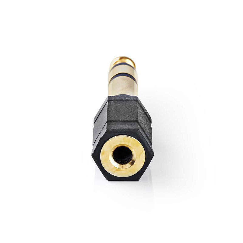Nedis Stereo-adapter 6,35 naar 3,5 mm verguld Stereo-adapter 6,35 naar 3,5 mm verguld