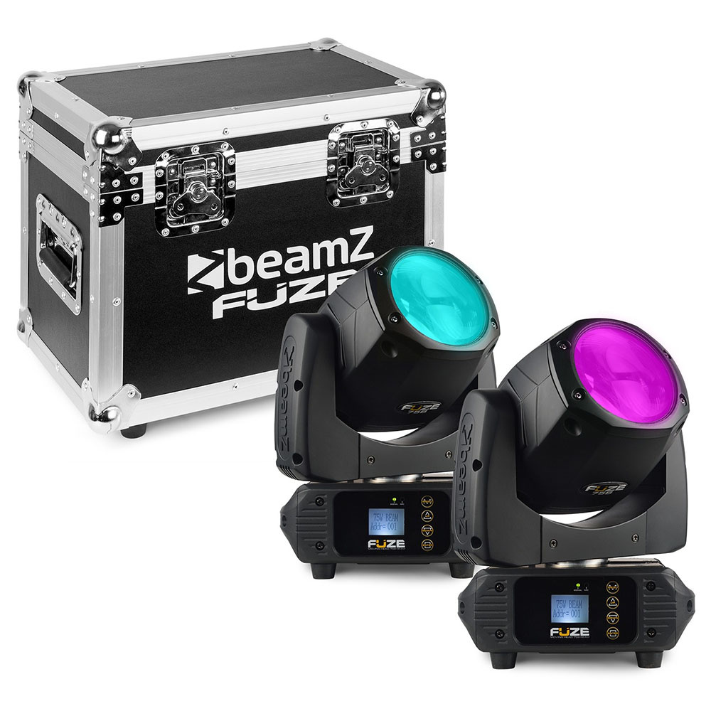 BeamZ 2x Fuze75B Beam LED movinghead met flightcase afbeelding