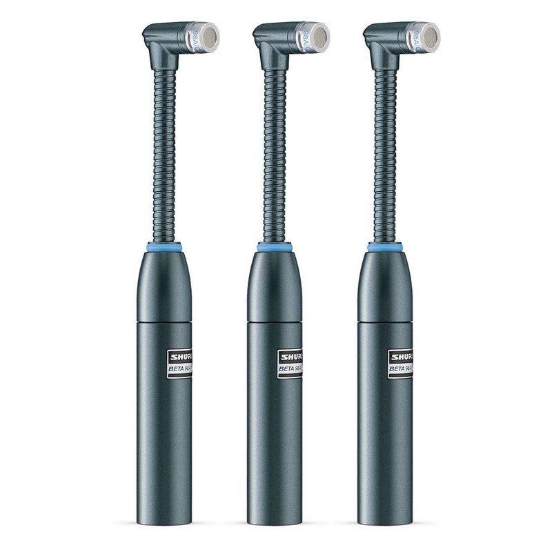 3x Beta 98AMP/C Cardioide drum microfoons