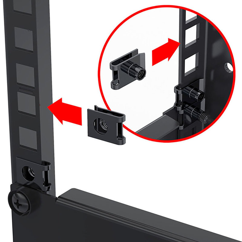 PM6CNK M6 kooimoer/clip voor rackprofiel (10 stuks)