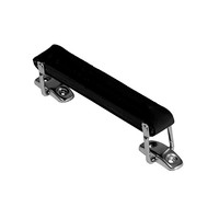 HG-4210 lederen opbouw handvat 134x48mm zwart