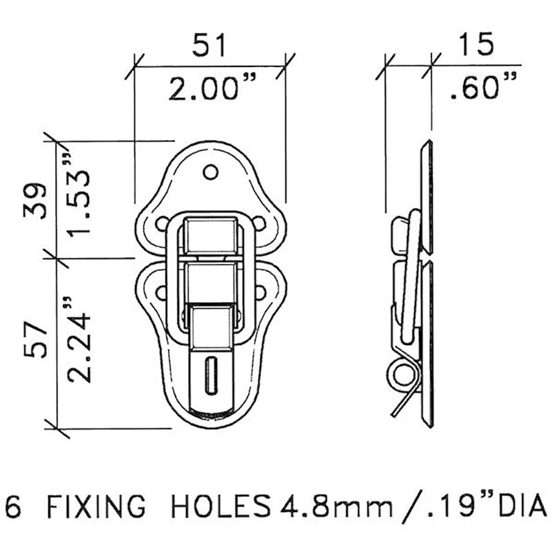 L0565z opbouwslot groot met slotoog