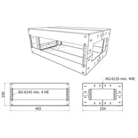 R8230-TB bodem- en topunit voor open 19 inch rack