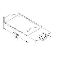 R1194/1UK-180 19 inch inlay 1HE 180mm diep