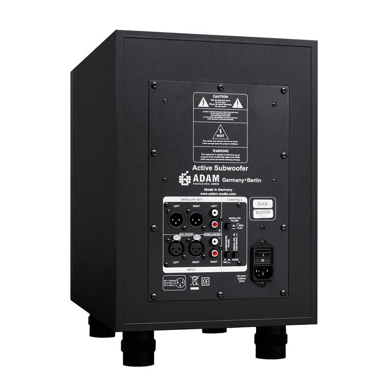 ADAM Audio Sub8 Actieve studio subwoofer (per stuk) Sub8 Actieve studio subwoofer (per stuk)
