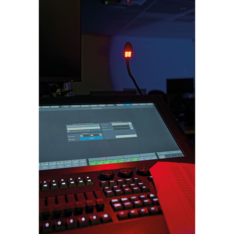 Gooselight XLR 3p RGBW LED zwanenhals lamp 45cm