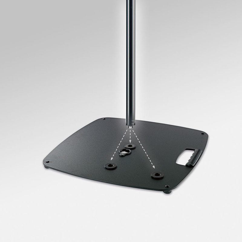 26706 base plate voor M20 buis zwart