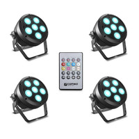 Cameo ROOT PAR 6 SET 1 met 4x ROOT PAR 6 RGBAW + UV ROOT PAR 6 SET 1 met 4x ROOT PAR 6 RGBAW + UV