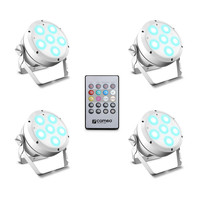 Cameo ROOT PAR 6 WH SET 1 met 4x ROOT PAR 6 wit RGBAW + UV ROOT PAR 6 WH SET 1 met 4x ROOT PAR 6 wit RGBAW + UV