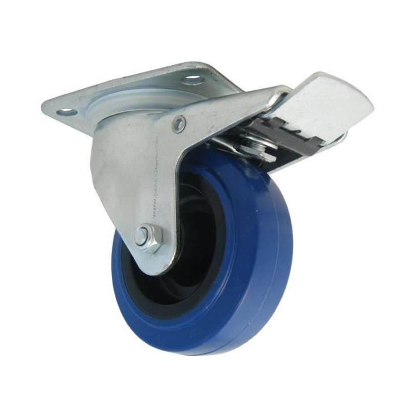 Zwenkwiel met rem 100mm