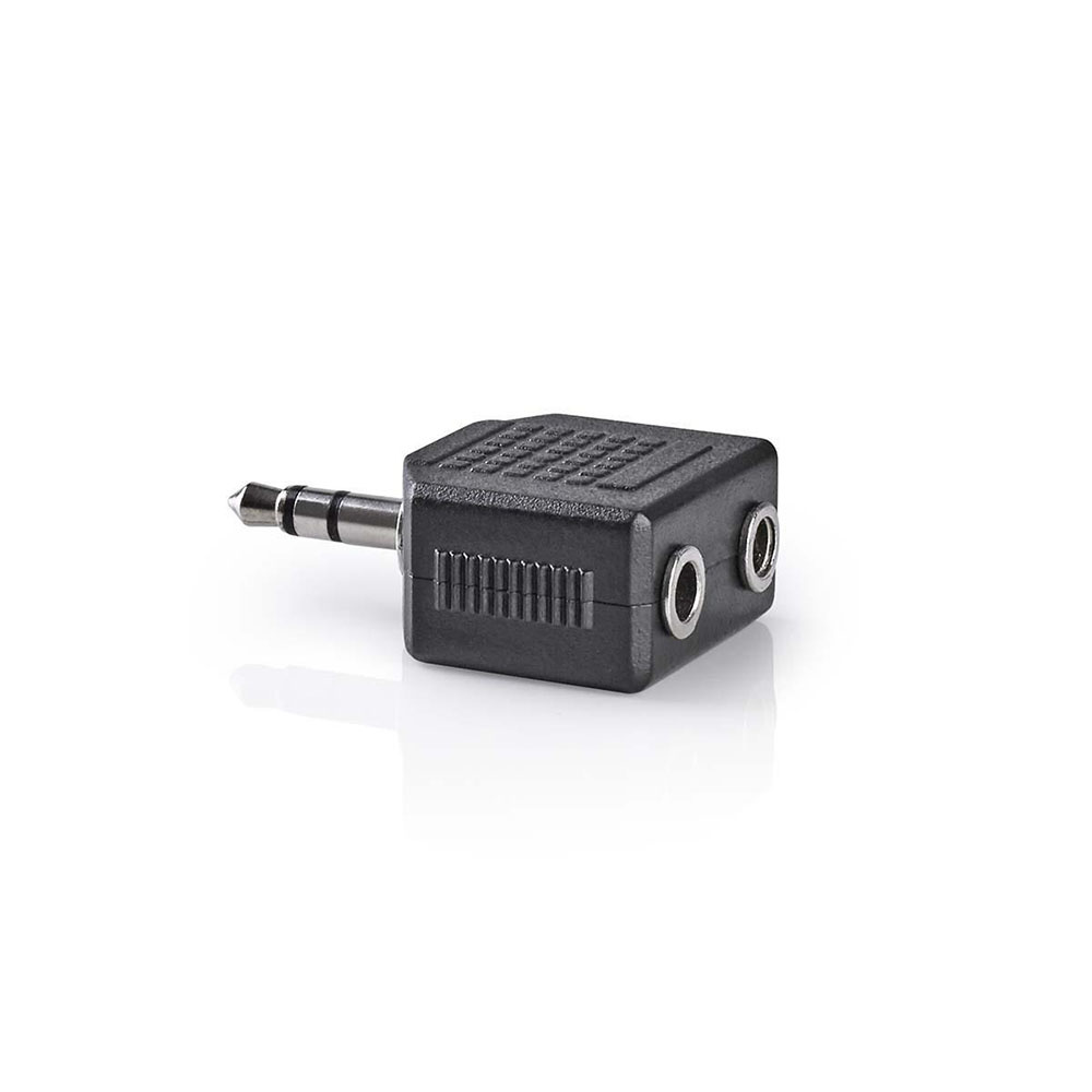 Nedis Mini-jack male naar mini-jack female (2x) stereo adapter afbeelding