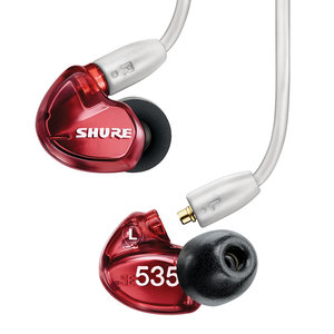 Shure SE535LTD-EFS gesloten in-ear oordoppen rood