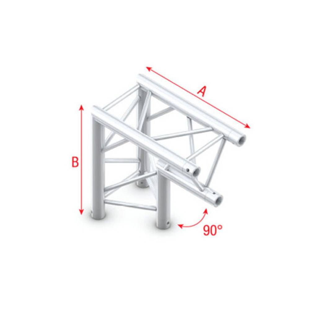 Showtec FT30 Driehoek truss 007 Hoek 90g apex down