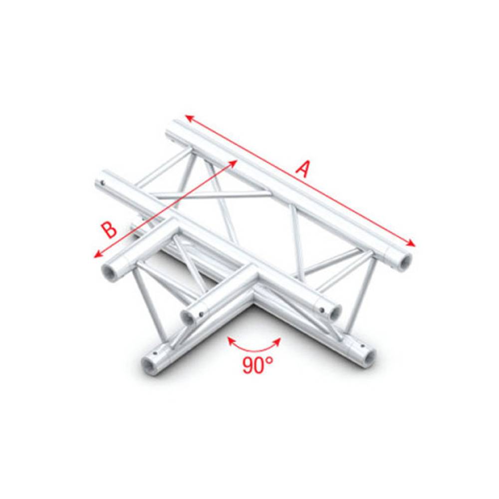 Showtec PT30 Driehoek truss 017 3-weg T-stuk 90g