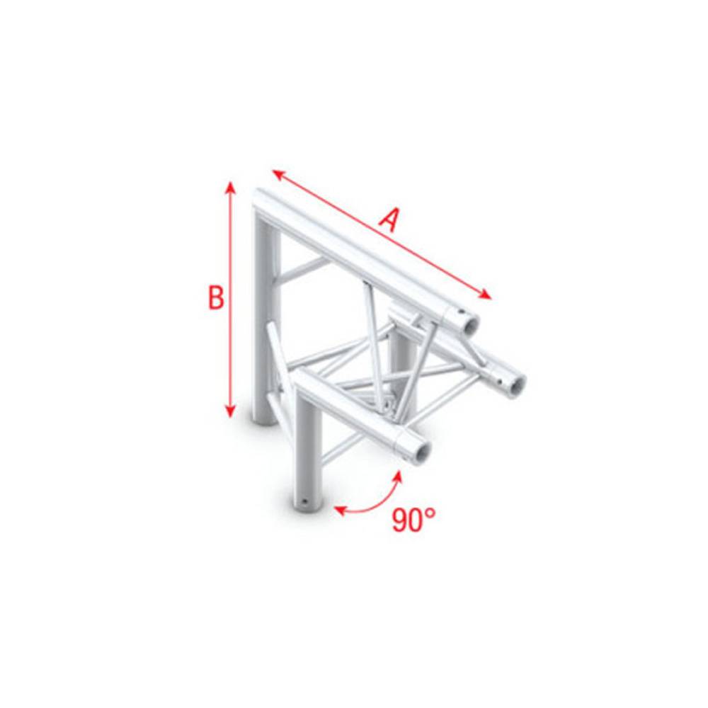 Showtec GT30 Driehoek truss 006 hoek 90g apex up afbeelding