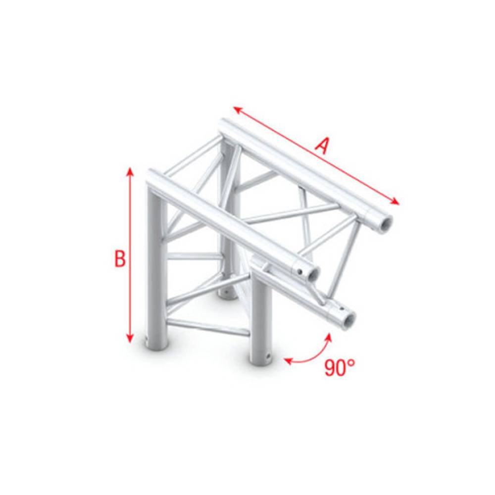 Showtec GT30 Driehoek truss 007 hoek 90g apex down afbeelding