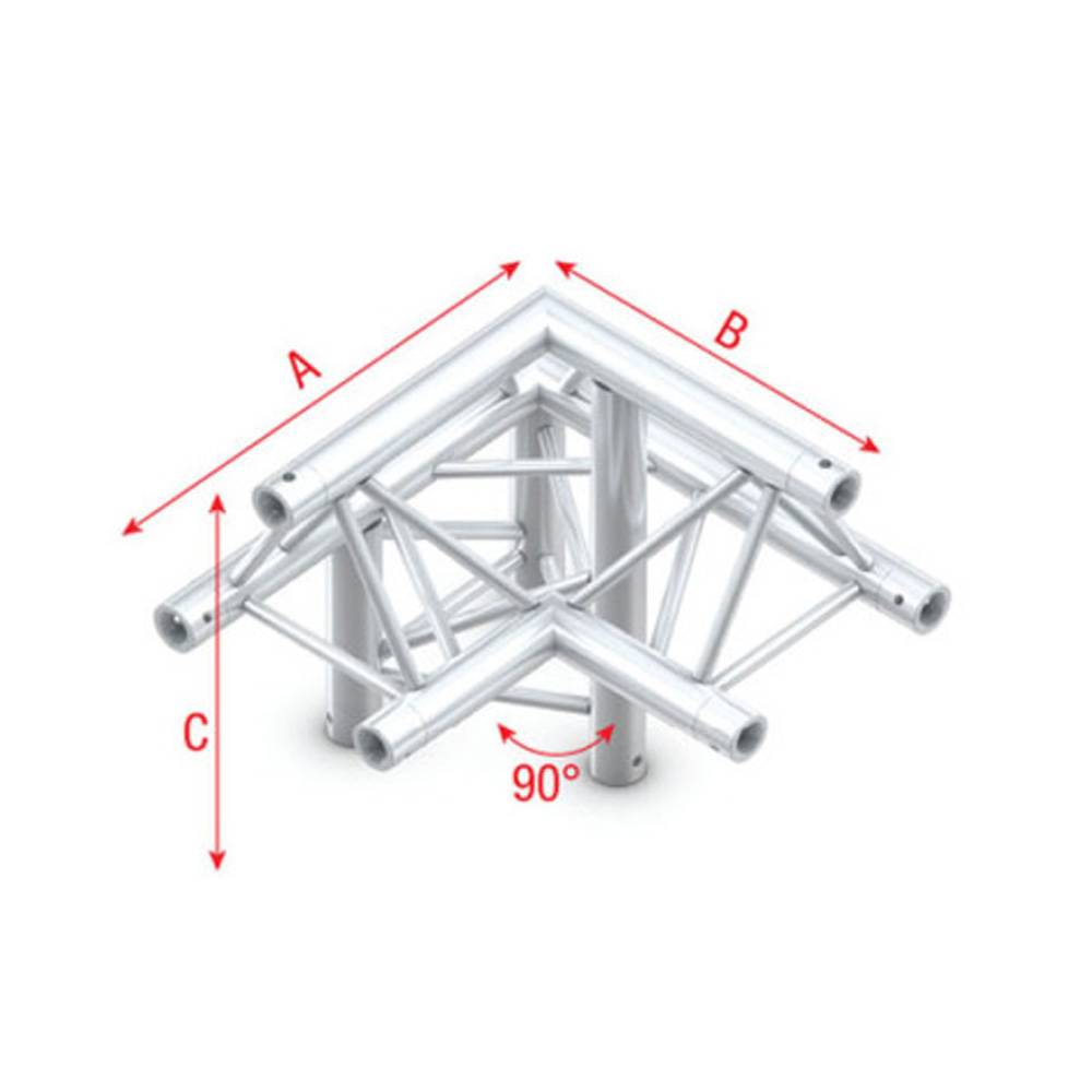 Showtec Gt30 Driehoek Truss 011 3 Weg Hoek 90G Apex Up showtec kopen in de aanbieding Showtec Gt30 Driehoek Truss 011 3 Weg Hoek 90G Apex Up showtec kopen in de aanbieding