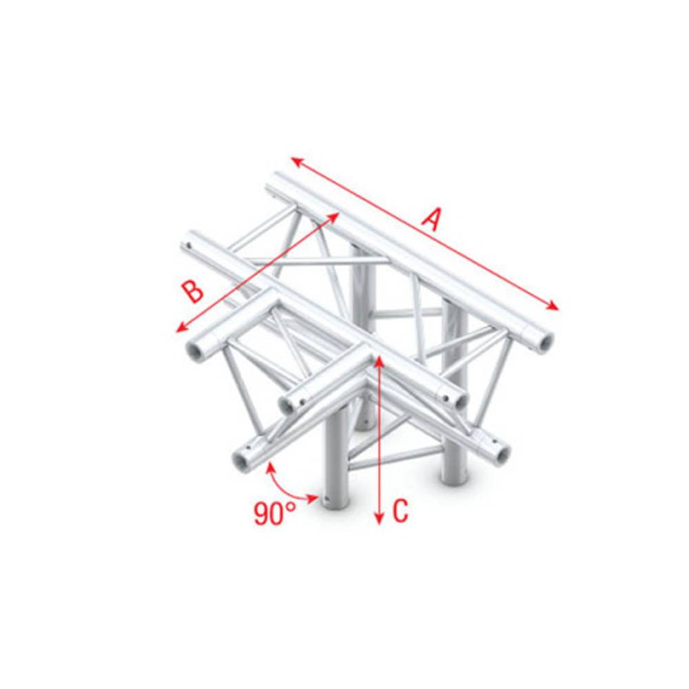 Showtec GT30 Driehoek truss 020 4-weg kruis 90g afbeelding