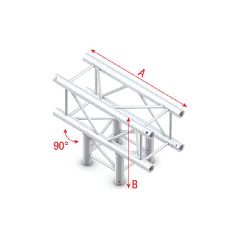 FQ30 Vierkant truss 017 3-weg T-stuk 90g