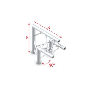 Showtec DT22 Decotruss 006 hoek 90g apex up