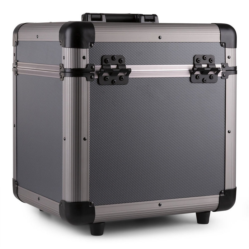 RC100 Vinyl Record case voor 12 inch platen titanium