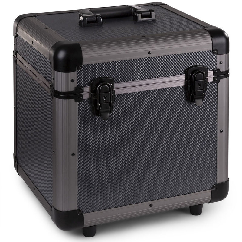 RC100 Vinyl Record case voor 12 inch platen titanium