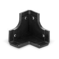 318787 Plastic luidspreker hoek zwart