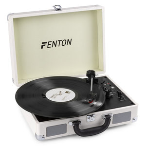 Fenton RP115D Platenspeler met speakers, bluetooth & USB wit