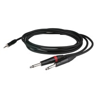 FLX31 minijack naar 2x mono jack verloopkabel 3m