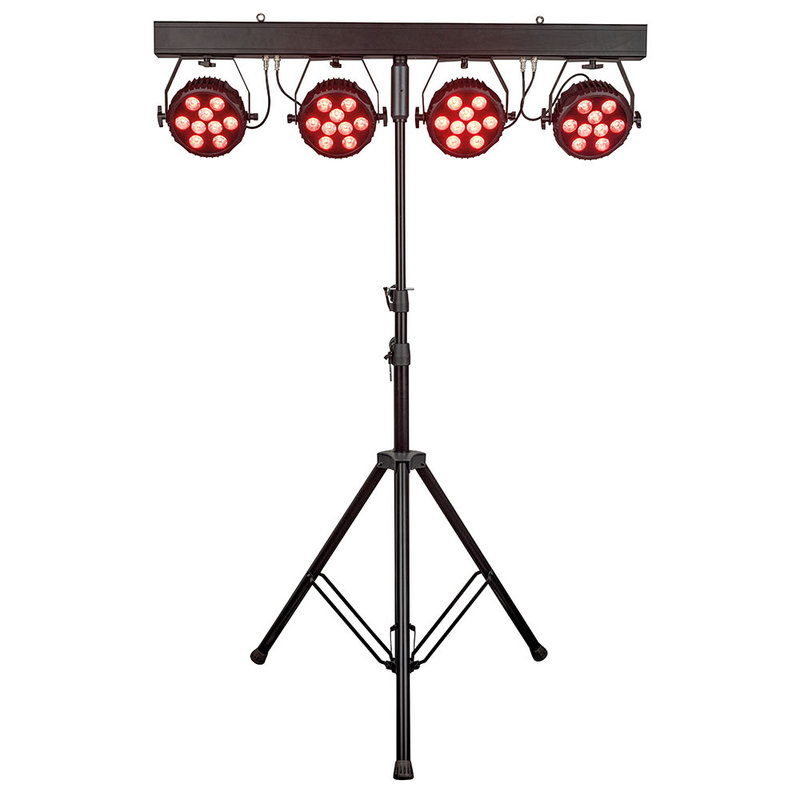 Showtec Lightset PRO 9/10 T-bar met 4 spots RGBM Lightset PRO 9/10 T-bar met 4 spots RGBM