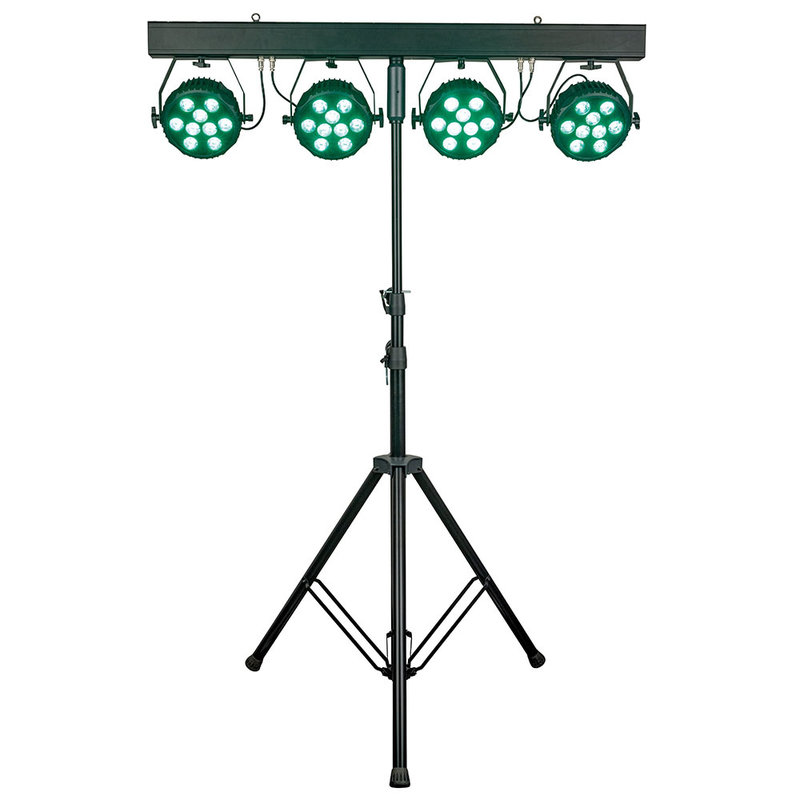 Showtec Lightset PRO 9/10 T-bar met 4 spots RGBM Lightset PRO 9/10 T-bar met 4 spots RGBM