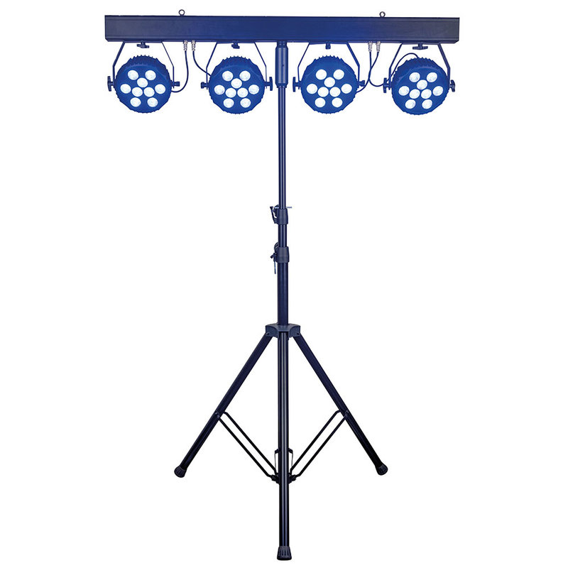 Showtec Lightset PRO 9/10 T-bar met 4 spots RGBM Lightset PRO 9/10 T-bar met 4 spots RGBM