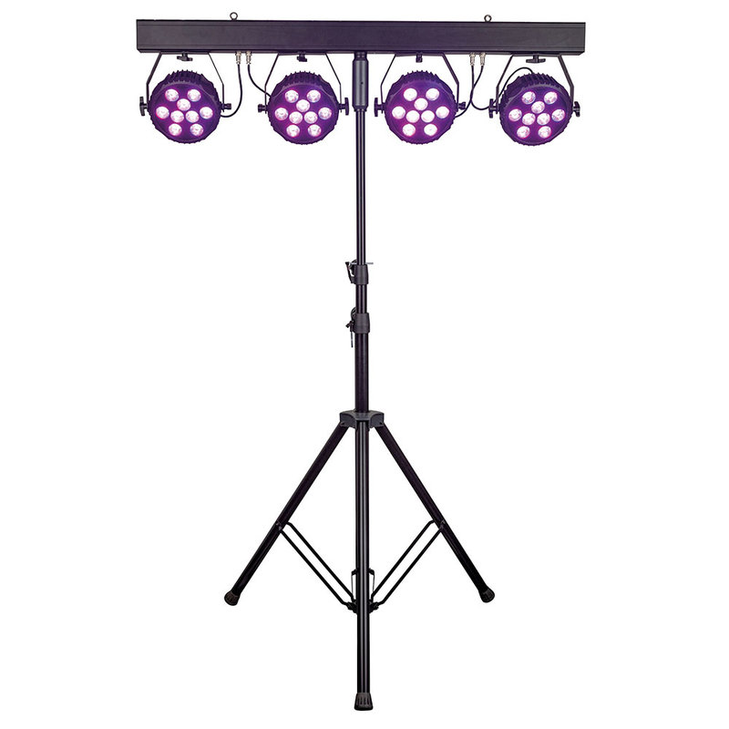 Showtec Lightset PRO 9/10 T-bar met 4 spots RGBM Lightset PRO 9/10 T-bar met 4 spots RGBM