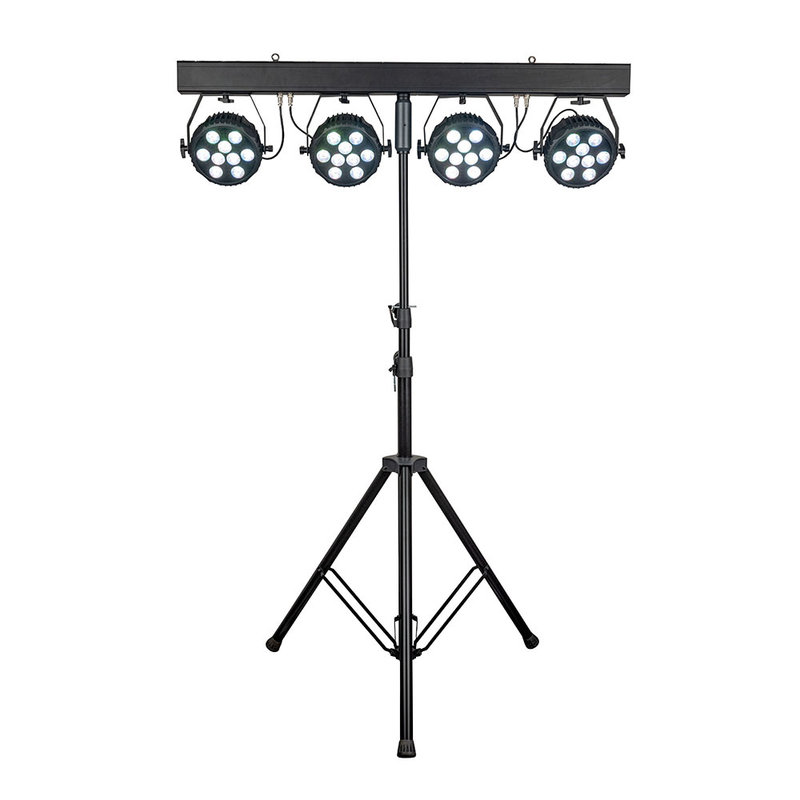 Showtec Lightset PRO 9/10 T-bar met 4 spots RGBM Lightset PRO 9/10 T-bar met 4 spots RGBM