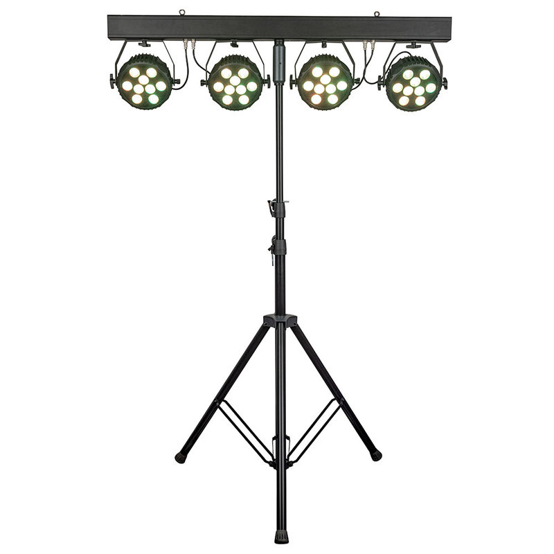 Showtec Lightset PRO 9/10 T-bar met 4 spots RGBM Lightset PRO 9/10 T-bar met 4 spots RGBM