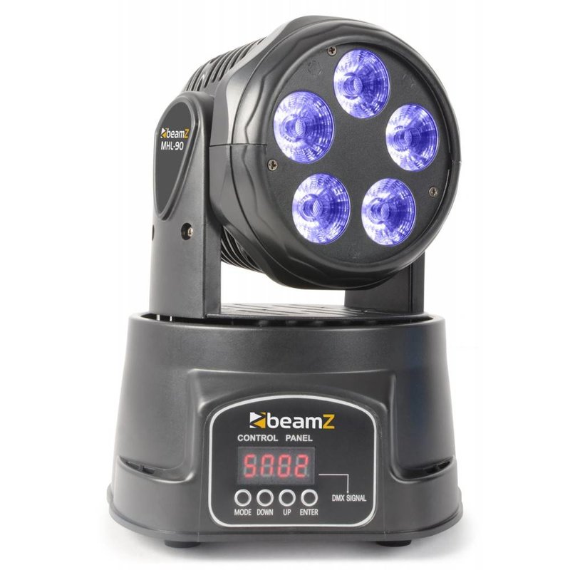 MHL90 Mini wash LED moving-head 5x 18W RGBAW-UV