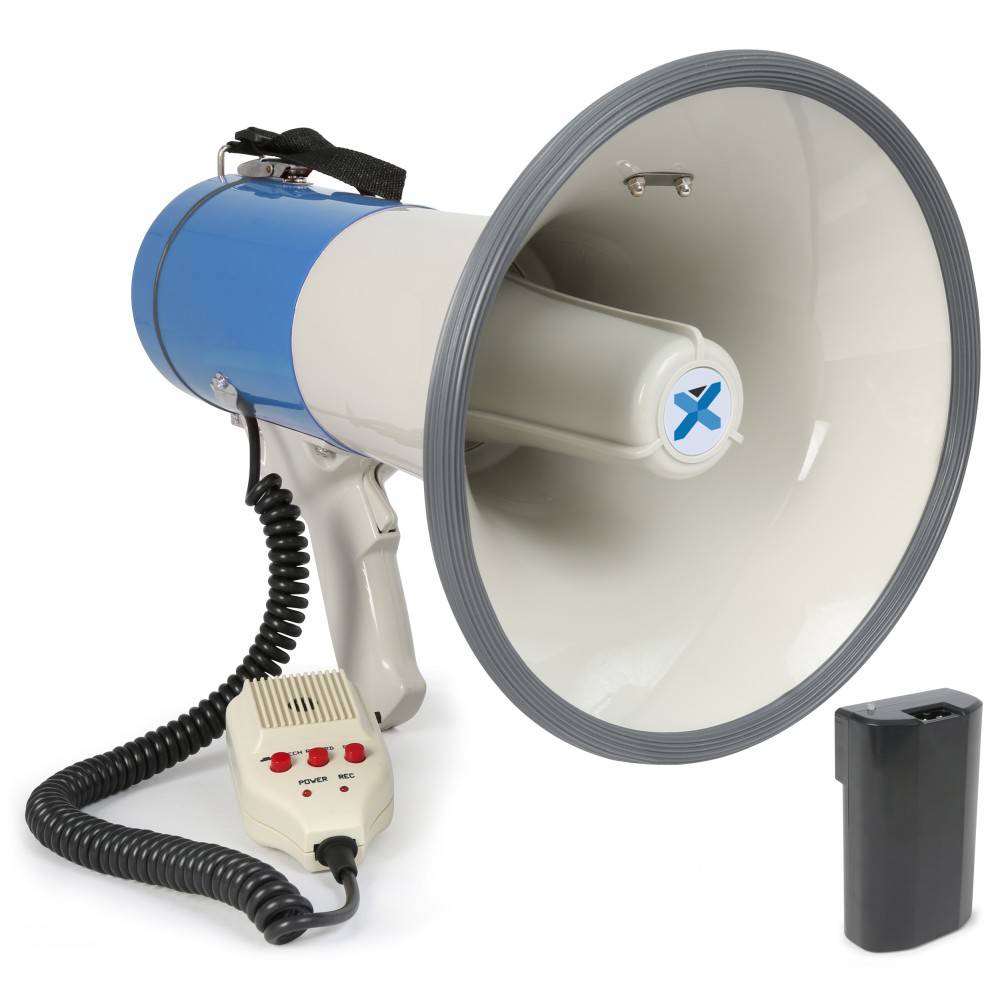 Vonyx MEG065 Megafoon 65W USB/SD/accu/opname/sirene/microfoon afbeelding
