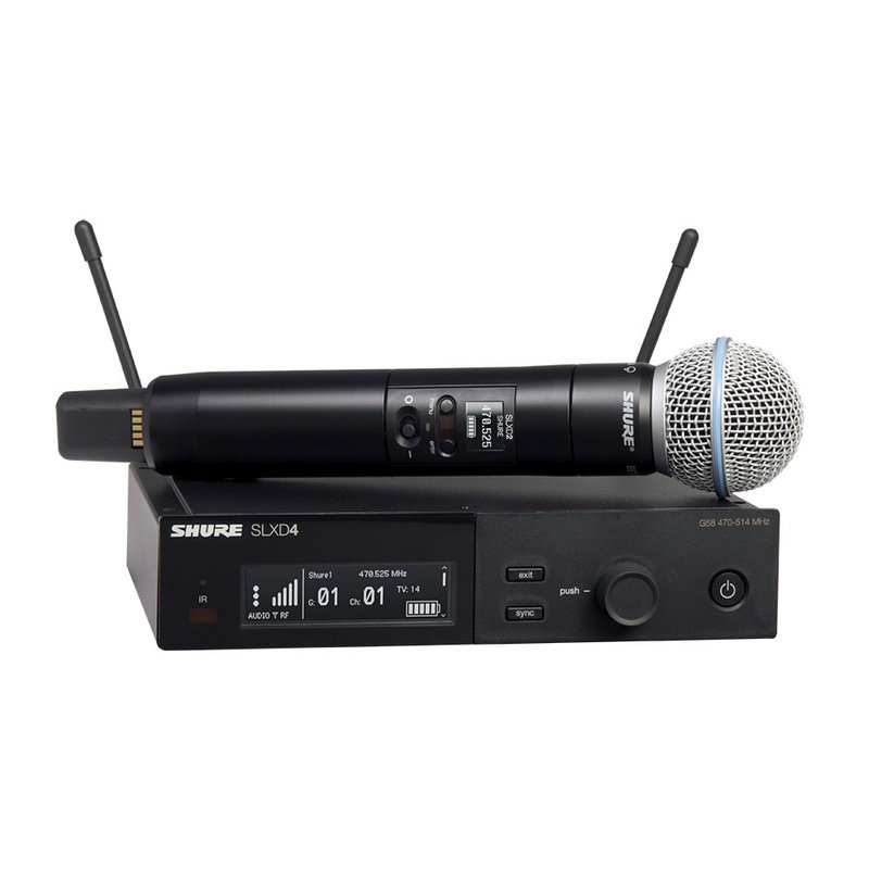 Shure SLXD24/B58-H56 draadloze Beta58 microfoon set SLXD24/B58-H56 draadloze Beta58 microfoon set